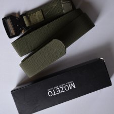 nowy pasek Mozeto zapięcie cobra zielony