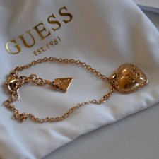 bransoletka Guess serce cyrkonie