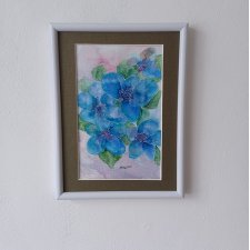 Akwarela w ramie  16*21 cm