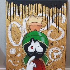 Marsjanin Marwin 50x70