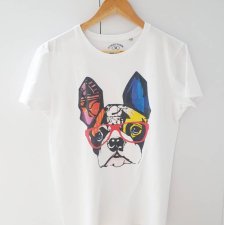 T-shirt vintage pies mops piesek