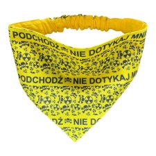 Bandana dla psa na gumce rozmiar L (48-54 cm) Nie dotykaj!