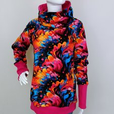 Bluza damska WIOLA MALOWANE KWIATY