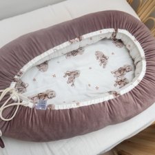 gniazdo niemowlęce kokon bambus Velvet