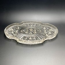 Taca patera Art Deco szklana kryształowa tata  30