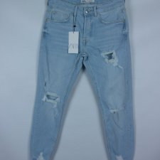 Zara spodnie jeans skinny fit dziury z metką z metką 38 - M
