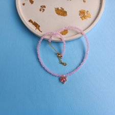 Choker z zawieszką w kształcie serca