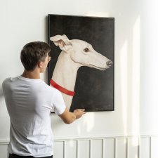 Plakat Piesek Pies ilustracja 40x50 cm - kolor brązowy