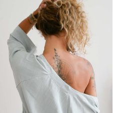 Kimono lniane na lato szalwia