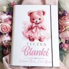 TECZKA metryczka urodzenia, prezent na narodziny dziecka, chrzest