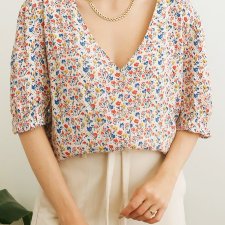 Kolorowa bluzka floral XXL