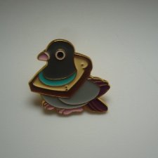 PIN PRZYPINKA BROSZKA PTAK GOŁĄB