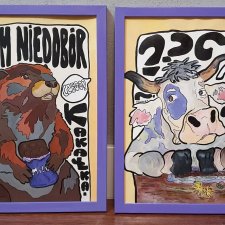 Dyptyk "NIEDOBÓR KAKAŁKA" 2 x A4