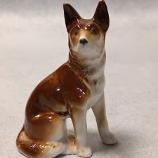 FOREIGN #7774 Wilczur Owczarek Niemiecki Porcelanowa Kolekcjonerska Figurka Psa