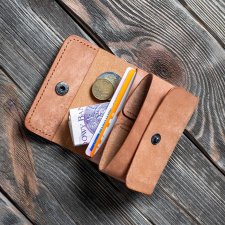 No.20 / Skórzany portfel na karty, banknoty oraz monety
