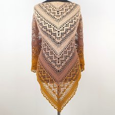 Szydełkowa, bawełniana chusta 160 cm