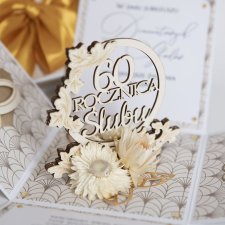 60 rocznica ślubu, diamentowe gody, exploding box, kartka 3d