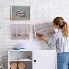 ZESTAW PLAKATÓW 50x70 cm Bałtyk: ryby, plaża i żaglówki (set202)