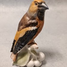 GOEBEL Ptak Grubodziób Hawfinch Kolekcjonerska Porcelanowa Figura Germany