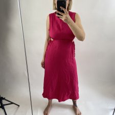 pink zara płócienna