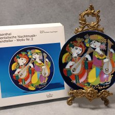 Rosenthal Dekoracyjny Talerz Bjørn Wiinblad Overtüre Orientalische Nachtmusik nr.2