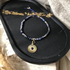 Bransoletka sodalit i lapis lazuli