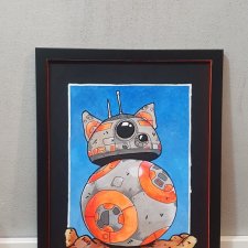 Obraz Kot Star Wars a3 Świecący w ciemności