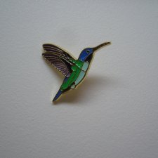 PIN PRZYPINKA BROSZKA PTAK KOLIBER