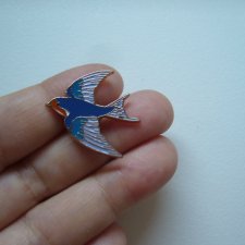 PIN PRZYPINKA BROSZKA JASKÓŁKA