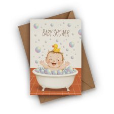 KARTKA Z OKAZJI NARODZIN DZIECKA- BABY SHOWER