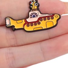 The Beatles Żółta łódż podwodna Yellow Submarine przypinka prezent dla fana