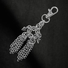 Brelok chainmail z kolcami | Stal chirurgiczna i nierdzewna | 10 cm (ok. 3.94 cala)