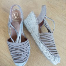 hiszpańskie skórzane espadryle 38