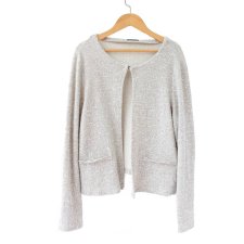 Żakiet vintage kardigan na haftkę Laura Torelli L plus size