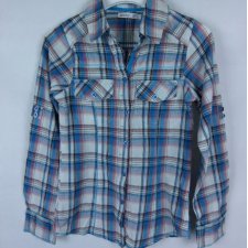 Denim Co koszula kratka cienka bawełna 8 / 34 - XS