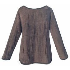 Brązowa bluzka retro plus size