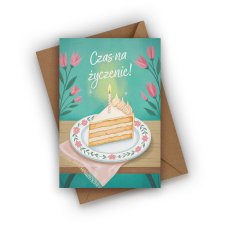 KARTKA URODZINOWA- CZAS NA ŻYCZENIE!