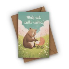 KARTKA Z OKAZJI NARODZIN DZIECKA- BABY SHOWER