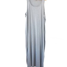 PLUS SIZE sukienka długa maxi szara