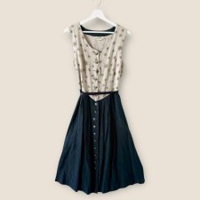 Vintage Distler Original boho 100% linen dress