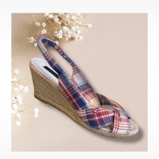 Tommy Hilfiger Chic gingham espadrille sandals