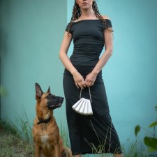 Minimalistyczny, marszczony top - Weronika