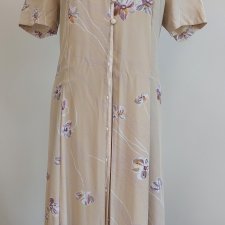 Długa sukienka w kwiaty  vintage lata  90-te  wiskoza