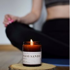 Świeca sojowa 160g o zapachu PALO SANTO