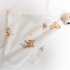 przytulanka miś pieluszka bambus szydełko delikatna