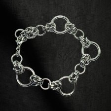 Bransoletka chainmail ze stali chirurgicznej – regulowana