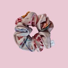Gumka jedwabna, scrunchie, frotka kosmiczny sen MIDI