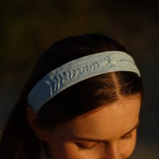 Baby blue opaska 3w1 - łąkowe niebo