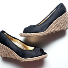 Satynowe Espadryle Koturny 39 H&M