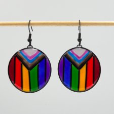 Kolczyki pride z żywicy 055